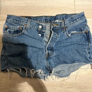 Levi’s high waisted jean shorts